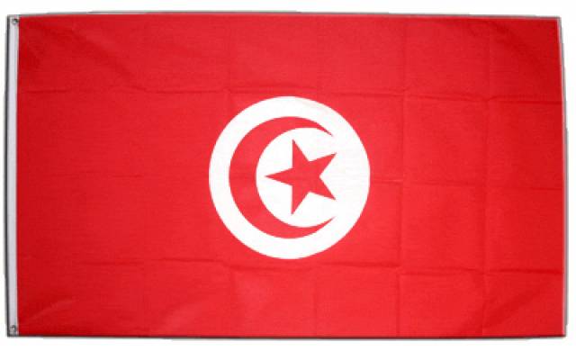 Tunisiens flagga. 