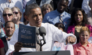 Barrack Obama är USA:s president idag. Foto: TVnewsbadge