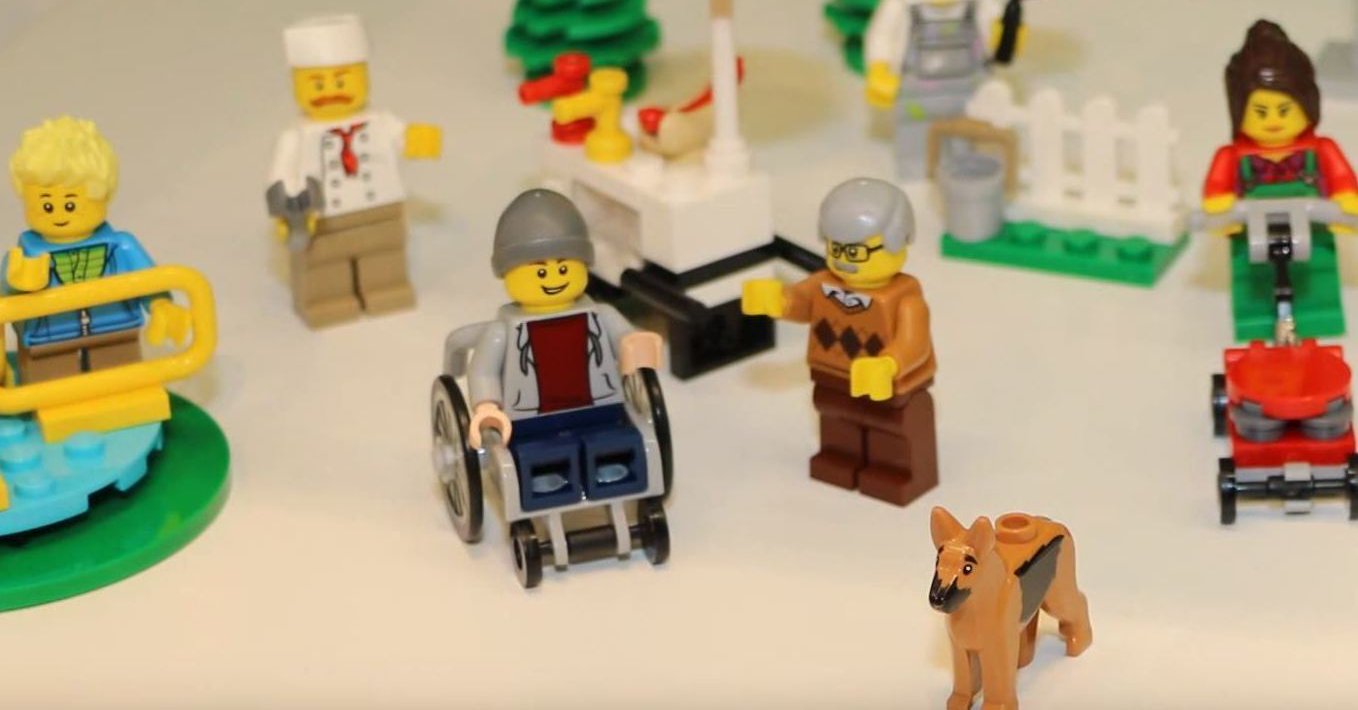Efter sommaren lanserar Lego i figur i rullstol. Foto:Lego