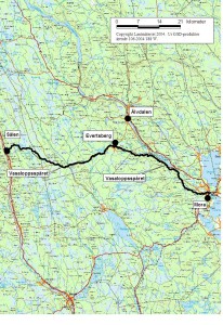 Vasaloppet är 90 km långt. Det är nästa lika långt som mellan Malmö och Simrishamn.