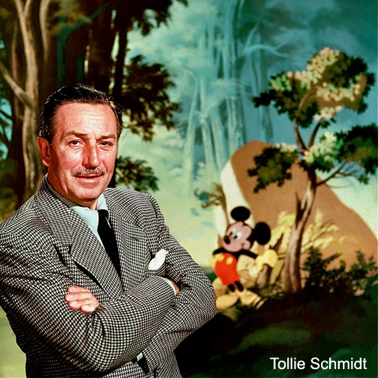Walt Disney var mannen bakom Disney.