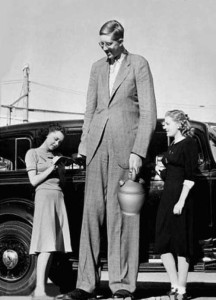 Robert Wadlow är den längsta människan någonsin enligt Guinness rekordbok.