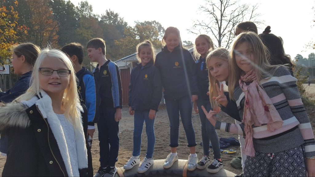 Elever på besök från Sydafrika.