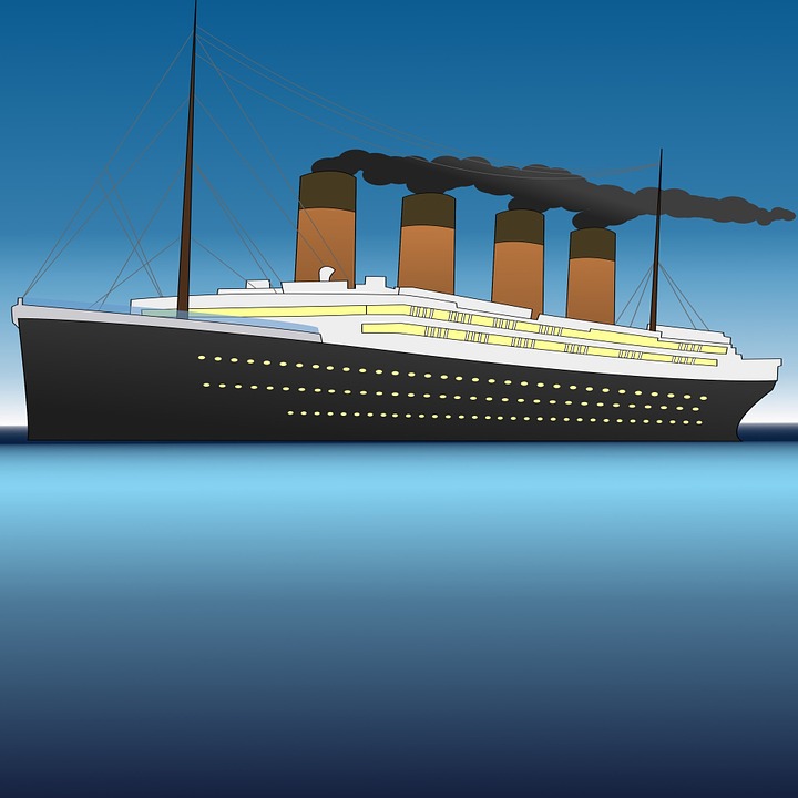 En animerad bild på Titanic