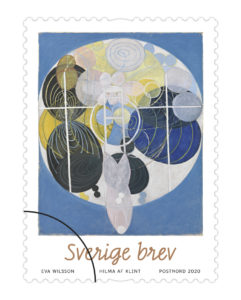 Hilma af Klints konst som frimärke