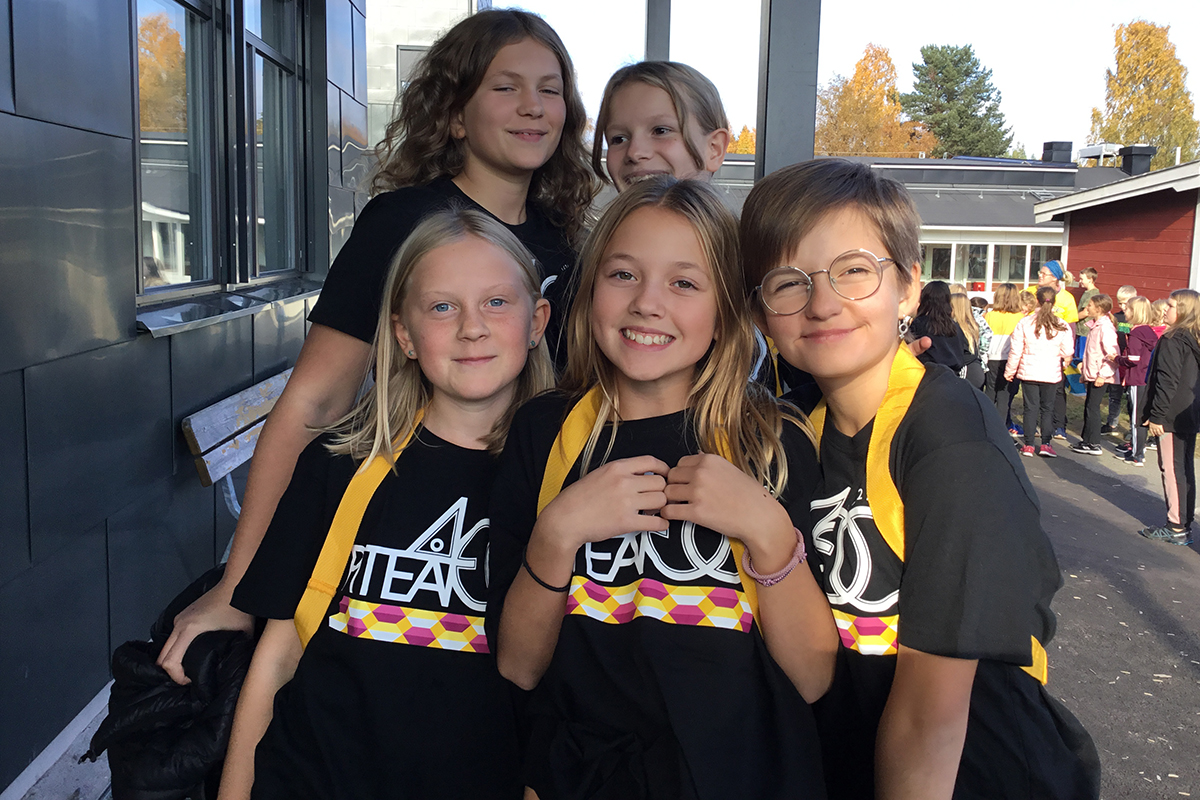 elever som deltar i skoljoggen