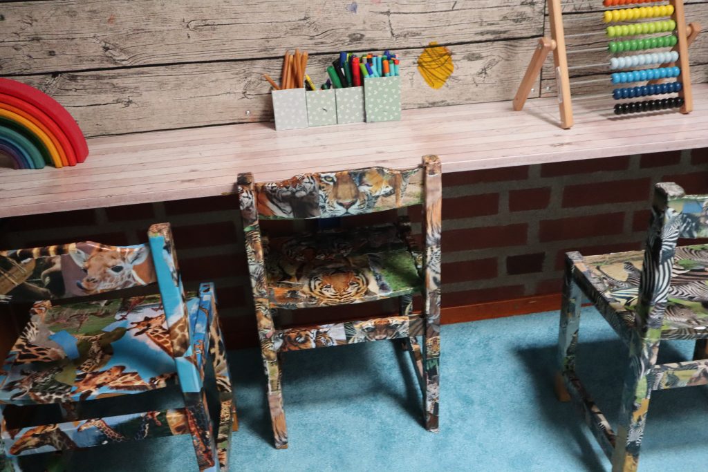 Barnen har ett eget rum i kyrkan